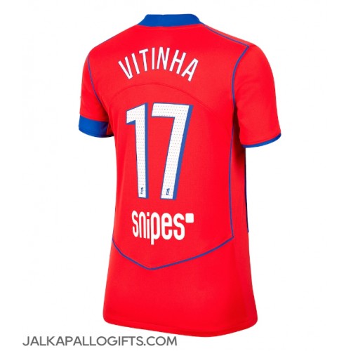 Paris Saint-Germain Vitinha #17 Kolmaspaita Naiset 2025-26 Lyhythihainen